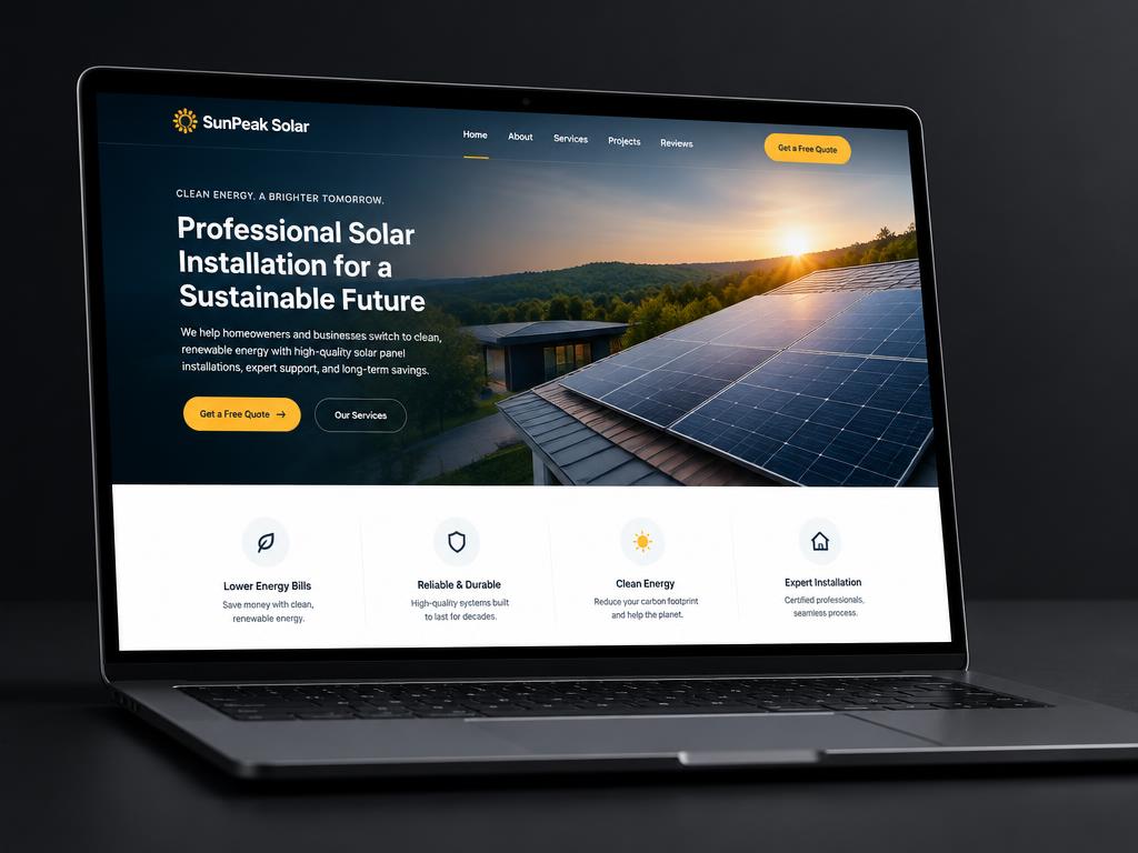 Solar installer website